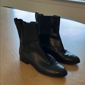 Black Leather Ankle Boots Cole Hann (Nike air collab) butter soft leather